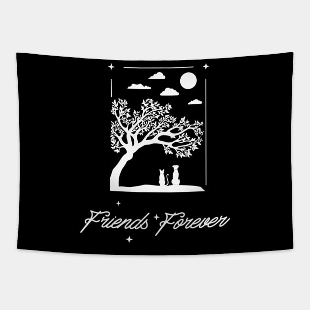 Friends Forever Tapestry by WAYOF