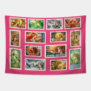 Vintage Post Collection Tapestry