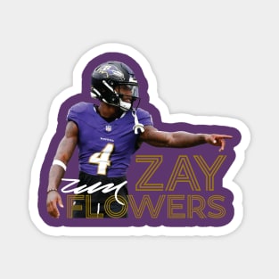 Zay Flowers Magnet