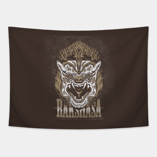 Rakshasa demon Tapestry by pakowacz