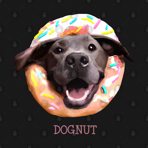 Doognut Cute Dog Donut by dramabite