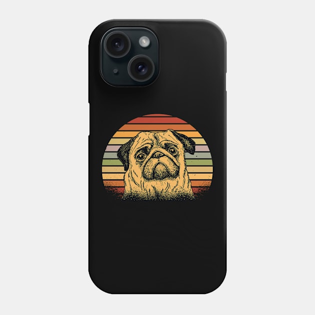 retro popart dog pug Phone Case by ShirtsShirtsndmoreShirts