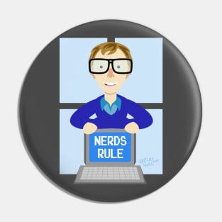 Nerds Rules Pin