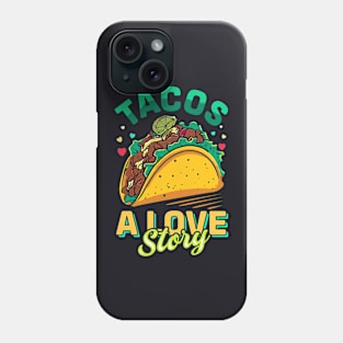 Tacos A love Story Phone Case