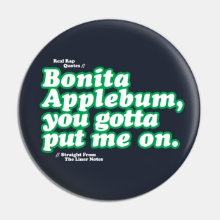 Bonite Applebum Pin