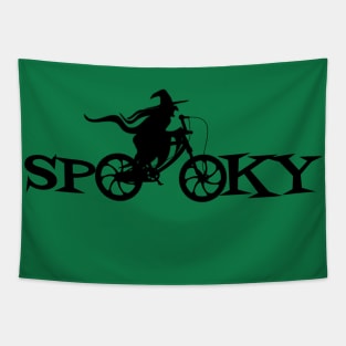 Spooky Witch on Cycle Tapestry