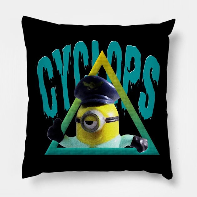 MINION CYCLOPS Pillow by GOTGOODGRAPHIC