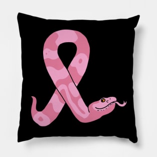 Pink Ribbon Copperhead Snake Pillow