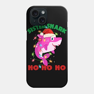 Sister Shark Ho Ho Ho Christmas Phone Case