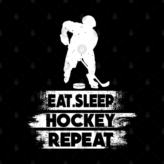 Eat Sleep Ice Hockey Repeat by rhazi mode plagget