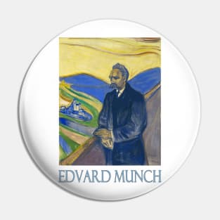 Portrait of Friederich Nietzsche by Edvard Munch Pin