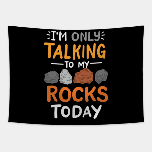 I'm Only Talking To My Rocks Today Tapestry