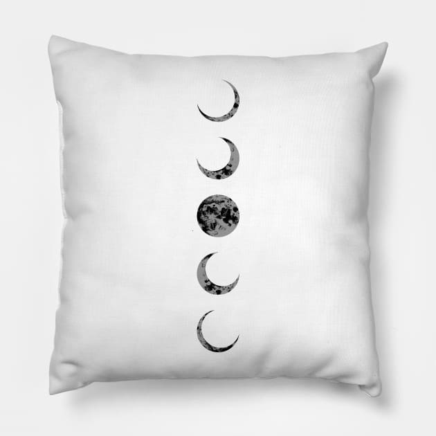 Moon Phases Minimalist - Jimin Inspired Pillow by YoshFridays