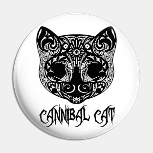 Evil Cannibal Cat Pin