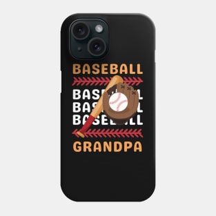 My Favorite Baseball Player Calls Me Grandpa Gift for Baseball Grandfather Phone Case