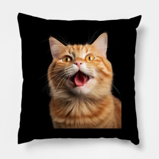 Cat Gift Idea. Ginger friend kitty Pillow