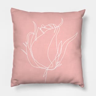 Pink Petal Flower Pillow