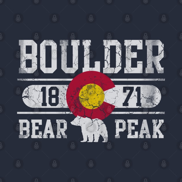 Boulder Colorado Bear Peak Vintage Fade by E