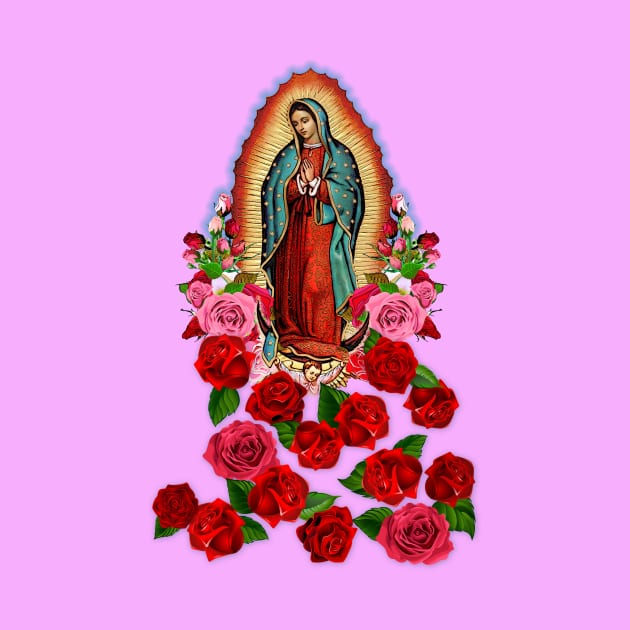 Our Lady of Guadalupe Virgin Mary by Cabezon