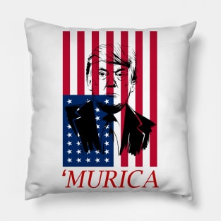 Donald Trump Murica 4th of July Patriotic American Party USA Pillow