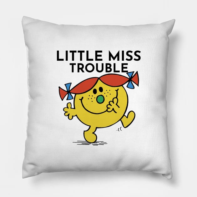 Little Miss Trouble Pillow by BoldNFresh