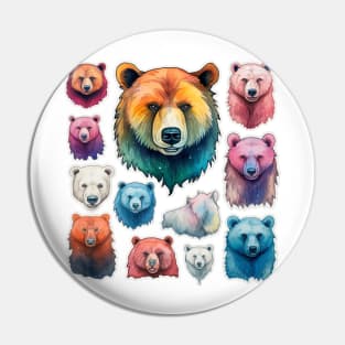 Bear Grazer Sticker Pack Pin