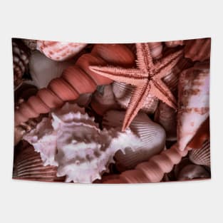 Seashells Caribbean Beach Sand Summer Tapestry