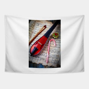 Pocket Violin And Ornament Tapestry