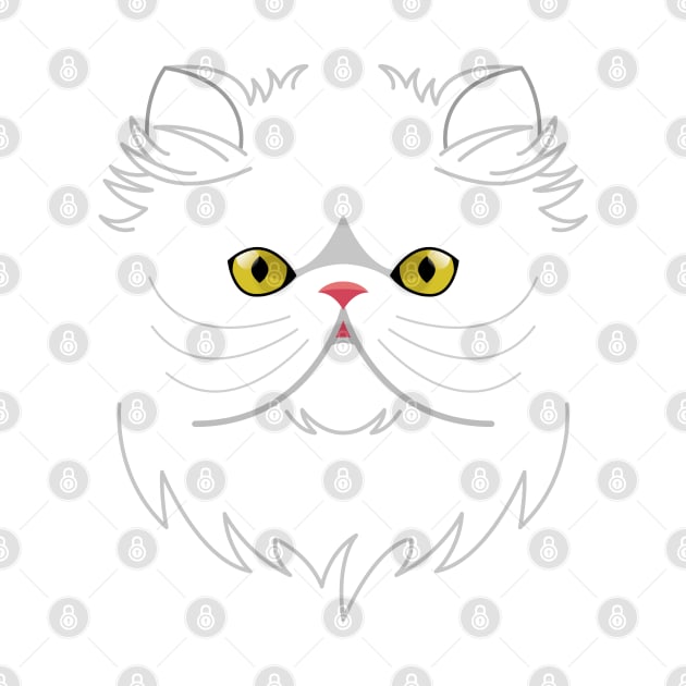 Persian cat face by ShirtBricks