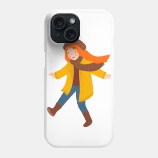 Autumn girl Phone Case