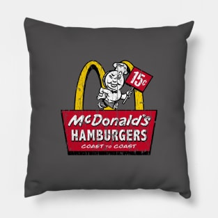 Retro McDonald's sign Pillow