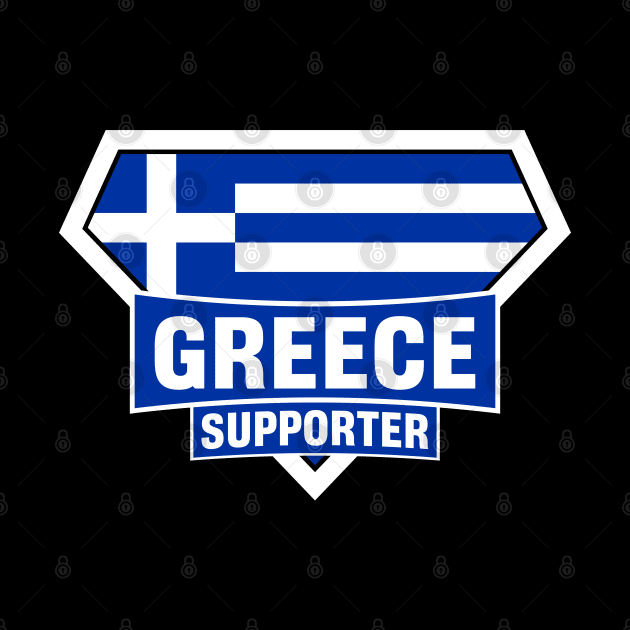 Greece Super Flag Supporter by ASUPERSTORE