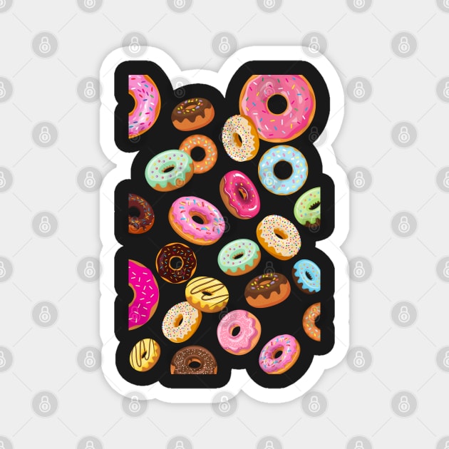 Donut Worry Eat More Donuts Magnet by leBoosh-Designs