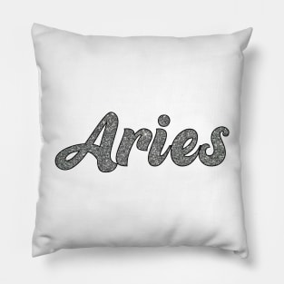 Aries Glitter Pillow