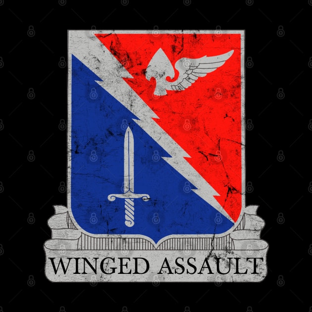 229th Aviation Regiment - Vintage Faded Style by DankFutura