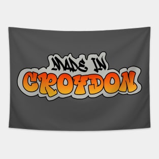 Made in Croydon I Garffiti I Neon Colors I Orange Tapestry