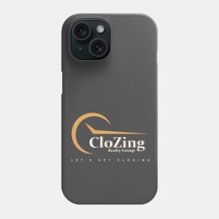 CloZing Realty Group Logo Gold and White Phone Case