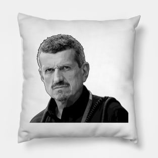 Guenther Steiner Black and White Pillow