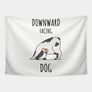 Downward facing Dod Yoga Pose Cute Tapestry