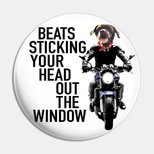 Dog On Motorcycle Pin