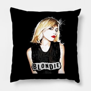 Blondie Rare Photo Vintage Halftone Pillow