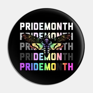 Pride Moth Rainbow Pin