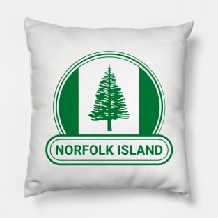 Norfolk Island Country Badge - Norfolk Island Flag Pillow