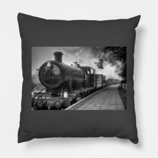 GWR Goods Train - Black and White Pillow