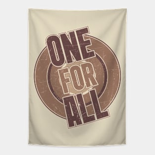 One For All // Song // Brown// Vintage// Grunge Tapestry