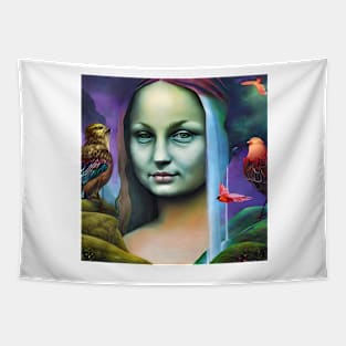 Modern  Mona Lisa Tapestry