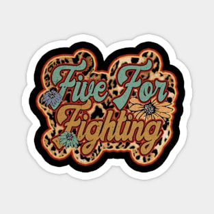 Vintage Five For Proud Name Fighting Personalized Birthday Retro Magnet