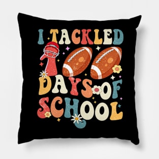 i tackled 100 days of school Pillow