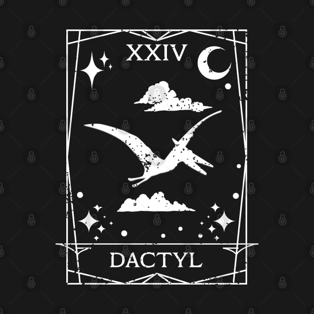 Tarot Dactyl - Funny Dinosaur - Pterodactyl Flying by Shirt for Brains