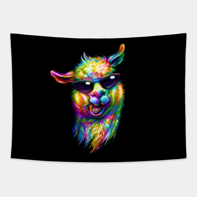 Llama Tapestry by stonemask